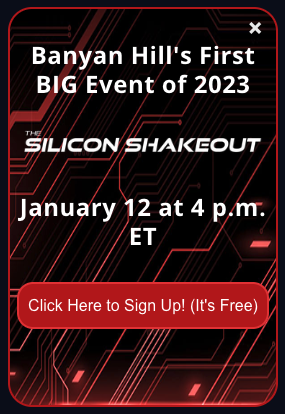 Screenshot of CTA Silicon Shakeout mobile promo